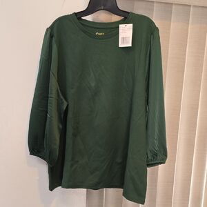 Jones New York Green Blouse